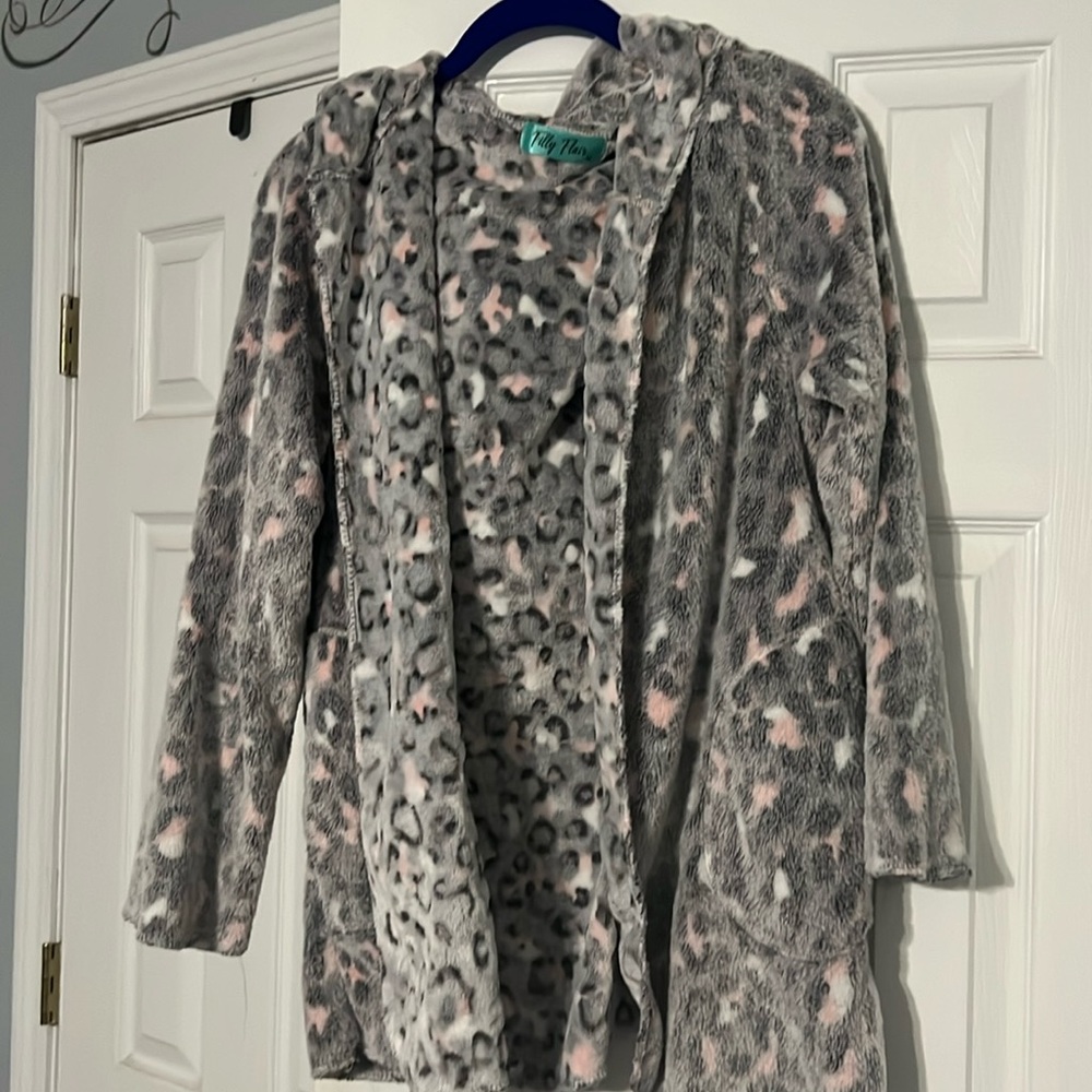 Fully Flair Cozy Leopard Hooded Cardigan